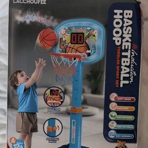 Kids Basketball Hoop Toddler Sport Set - Blue and Orange